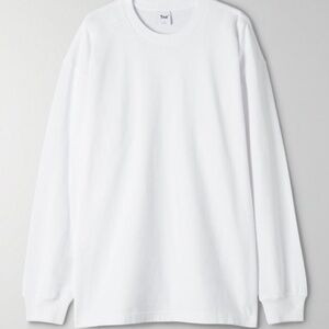 Aritzia Tna⎜BOYFRIEND LONGSLEEVE⎜WHITE